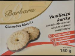 Barbara: GM Vaniliás karika étbevonó talppal -150g